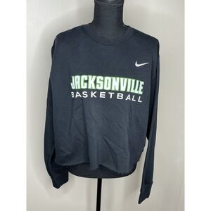 Nike Women's Black Cropped Jacksonville Basketball Sweatshirt JU Size Large